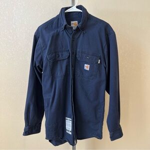 Men’s Carhartt Flame Resistant FR Button Up Shirt Size S